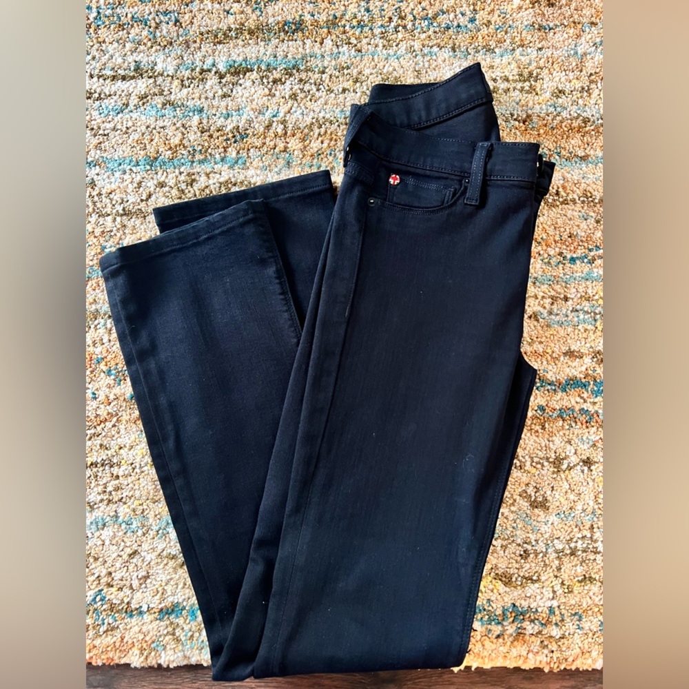 Hudson Black Jeans with flare bottoms
